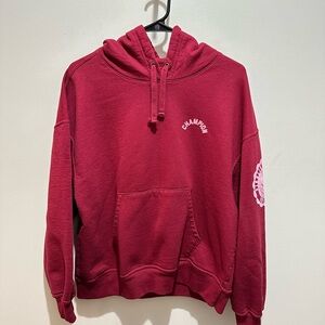 Champion Men's Burgundy Hoodie L